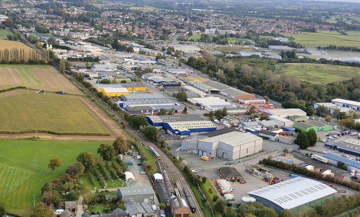 Weston Wharf station from the skies